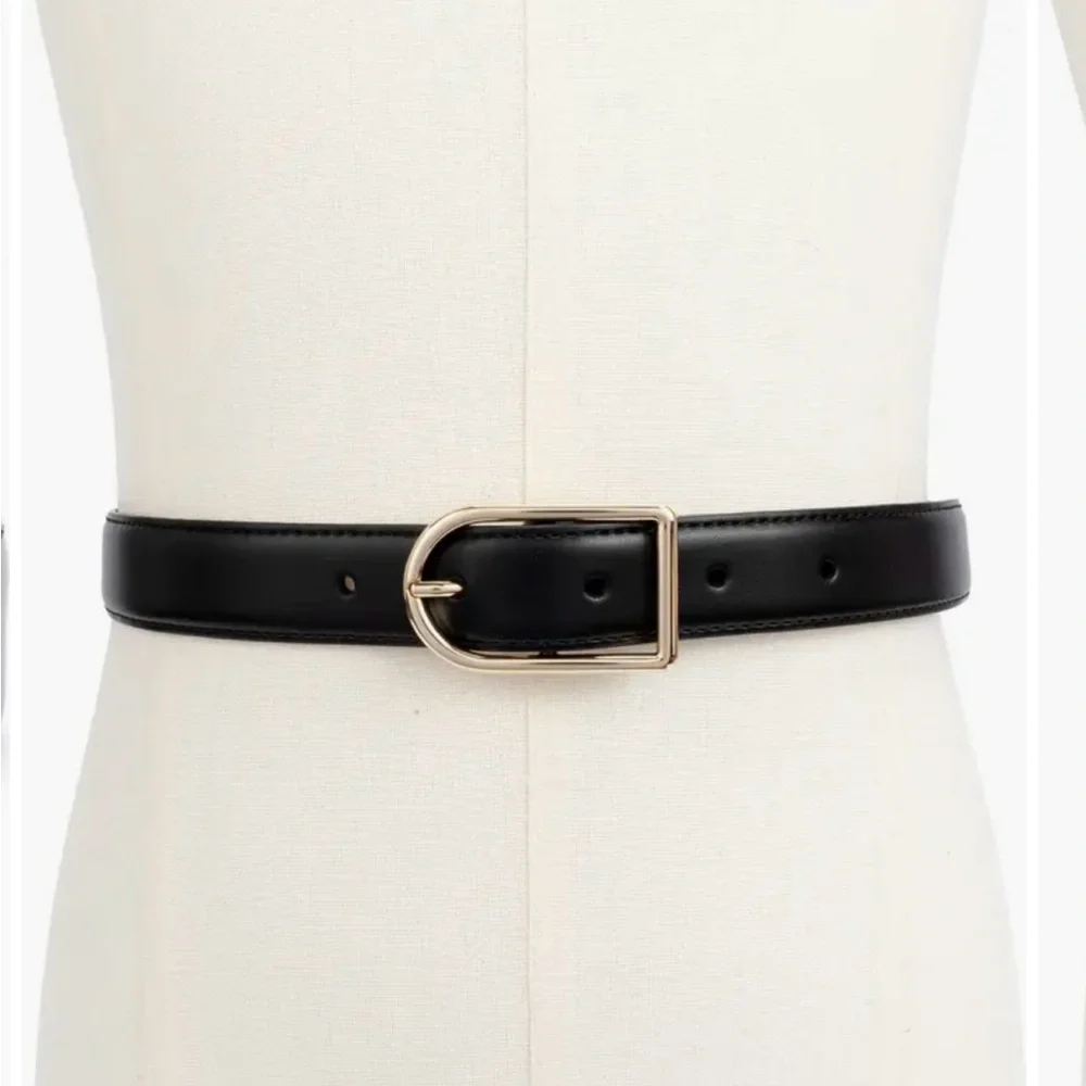 Kate Spade 25mm Stitched Feather Edged Belt - Picture 4 of 9